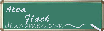 Alva Flach Visitenkarte